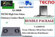 TECNO HOOD AND HOB BUNDLE PACKAGE FOR ( KA 9808 &amp; T 2288TGSV) / FREE EXPRESS DELIVERY