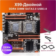 Hot🔥 X99 เมนบอร์ด Dual CPU M.2 LGA 2011 V3 E-ATX USB3.0 SATA3 8 DIMM DDR4 สนับสนุน Xeon โปรเซสเซอร์ส