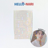 Holographic Photo Card Sleeves (10pcs | Clear | 56x87 mm | BTS ARMY | Holo) Card Sleeve Protector