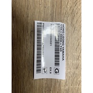 sticker ekor barcode y125z / sticker barcode y125z
