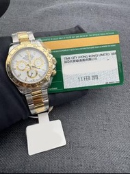 👑[現貨]🔥🔥Rolex Daytona 勞力士迪通拿 116503白面條刻 40mm表徑 間18K金 自動機械 2019年保卡 rolex/rolex submariner/rolex dateju