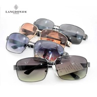 Men Single Beam Square Frame Sunglasses Running Rivers Lake Style 4 Colors Optional Stall Price