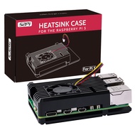 52Pi Raspberry Pi 5 Case with Fan, Raspberry Pi 5 Armor Case with Fan for Raspberry Pi 5