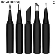 DomeDecor 5PC I + B + K + 2.4D + 3C หัวแร้งเหล็กบริสุทธิ์900M หัวแร้งชุดภายใน