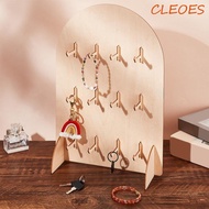 CLEOES Earring Display Rack, Wooden Detachable Jewelry Storage Rack, Durable Arch Hook Style 3 Layer