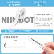 Niimbot D11/D110 Waterproof Thermal White Label Printing Paper