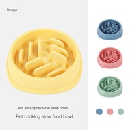 Dog Slow Food Bowl Small Dog Puppy Bichon Slow Food Bowl Cat Pet Slow Food Bowl Puppy Anti-Choke Dog