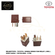 TOYOTA / HONDA DENSO FAN RELAY ( ORG ) 90987-04004 / 156700-0860 - 5 PIN