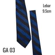 Jumbo Striped Manual Tie 9.5cm Wide Striped Tie for Formal Events