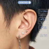 Square Diamond Earring CockStock