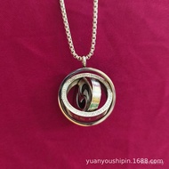 Pendant Rotating Xiantian Tai Chi Titanium Steel Men Women Portable Yin Yang Fish Transfer Amulet Go