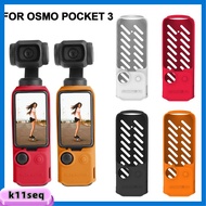 K8SEQ ป้องกันรอยขีดข่วน ฝาครอบป้องกันสำหรับป้องกัน ซิลิโคนทำจากซิลิโคน กิมบอล ตัวป้องกันร่างกาย นุ่มนุ่มๆ กล้องถ่ายรูปสำหรับกล้อง เคสซิลิโคนซิลิโคน สำหรับ DJI OSMO Pocket 3