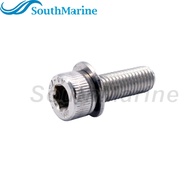 Boat Engine 90105-08M02 97095-08025 97395-08025 90105-081A7 Bolt with Washer for Yamaha, 09117-08057