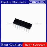 10pcs 74HC4051 DIP16 multiplexer / demultiplexer 74HC4051N DIP-16 original authentic
