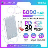 Romoss WSS05 / WSC05 Magsafe Powerbank 5000mAh 10000mAh  Power Bank PD 20W / 18W Fast Charging Wirel