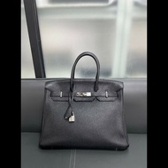 Hermes birkin35黑银