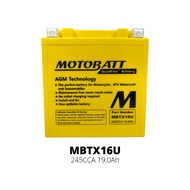 MOTOBATT BATTERY MBTX16U 12V AGM BATERRY 100% ORIGINAL