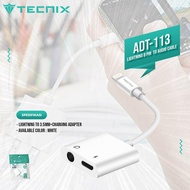 Tecnix ADT-113 Lightning to Audio Jack 3.5mm Adapter + Charging Adapter