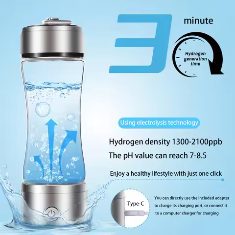 Hydrogen Water Bottle Hydrogen Water Bottle Generator With Spe Pem Technology Water Hydrogen Water M