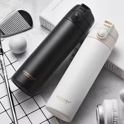 Pinkah Lightweight Stainless Steel Flasks Coffee Tea Milk Travel Mug Thermo Bottle Gifts Thermo Cup 