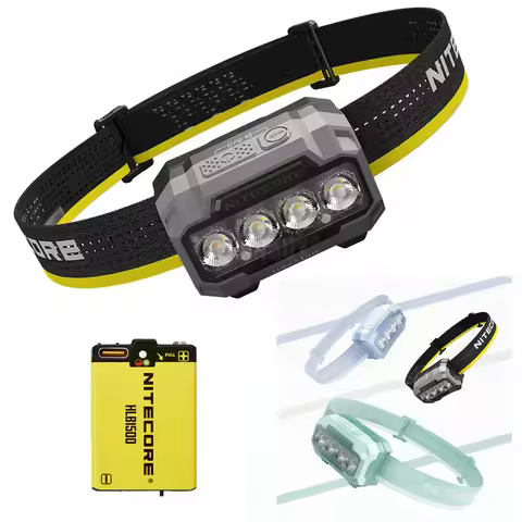 NITECORE HA23 UHE with HLB1500mAh Reachable Battery 600 Lumen Multiple Color Temperatures LED Headla