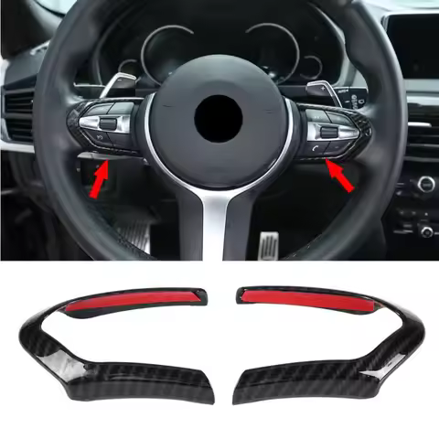 For BMW F10 F20 F13 F15 F16 X5 X6 F30 1 2 3 4 5 6 Series M sport Car Interior Steering Wheel Decorat