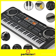 [PERFECLAN1] Electronic Keyboard Piano 61 Keys Digital Music Educational Toy for School Stage X7XZ