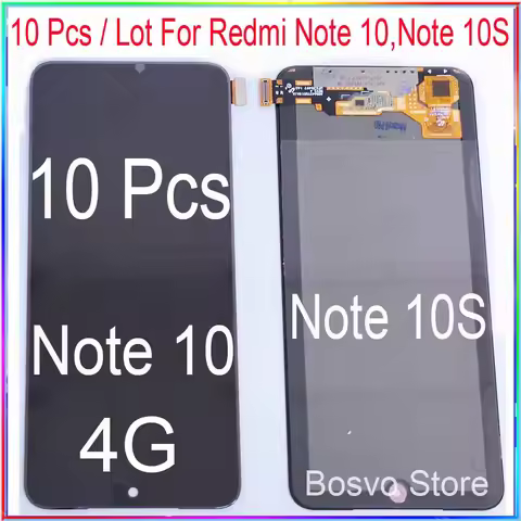 Wholesale 10 Pieces/Lot For Xiaomi Redmi Note 10 4G and Note 10S LCD screen display with touch assem
