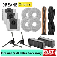 Original Dreame X50 Ultra Robot Vacuum Accessory DuoBrush Side Brush HEPA Filter Mop Cloth Dust Bag 