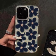 Black Flower Casing For SAMSUNG A20S A207F A20 A205 A305 A21S A217F A22 M22 A23 A24 A25 A30 A30S A31