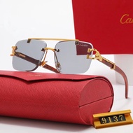 2023 New Fashion Cartier Sunglasses Men Women Brand Designer Vintage Sun Glasses For Female Shade Mi