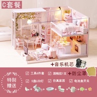 Mini Princess Room DIY Small House Model House Assemble Play House Barbie Doll House Girl Castle House