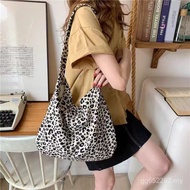 Large-Capacity Bag One-Shoulder College Student Canvas Bag Japan Korea ins Travel Spring Summer Flor