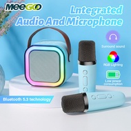 Bluetooth Speaker Portable Dual Microphone Bluetooth Speaker USB/TF/AUX Karaoke Speaker Portable Bluetooth Speaker