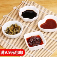 Fashion white ceramic sauce dish seasoned with vinegar sauce dish and set the pot in the kitchen con