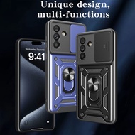 Stand Rotating Slide Camera Lens Military Grade Armor Case For Samsung XCover 7 Pro A7 M56 M06 F06 M