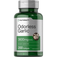 HorbäachOdorlessGarlicSoftgels00mg|00Count|UltraPotentGarlicExtract|Non-GMO&GlutenFree