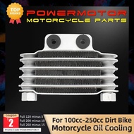 Penyejuk Minyak Enjin Motosikal Universal 158mm Radiator Penyejuk untuk Motosikal 100cc-250cc 65ml, 