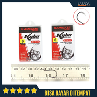 Kail Pancing Super Sharp Kamikaze Kylin Chinu Ring 3X Strong - Mata Kail Kuat Chinu Tajam Hitam Bisa
