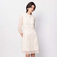 【MEDUSA】金色描邊米白蕾絲小禮服(M-XL) | 禮服洋裝 媽媽禮服