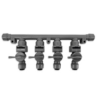 KegLand 【making beer tool】 8mm (5/16) Duotight X 2/4/6 Way Manifold Plastic Hose Connector with Chec
