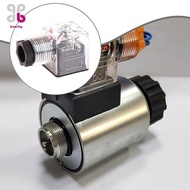 [Baosity] Solenoid Coil Connector Compact Portable Transparent Solenoid Valve Plug 24V Hydraulic Sol