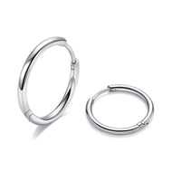 Huggie Hoop Earrings for Women Men - 316L Surgical Stainless Steel 6mm 8mm 10mm Mens Ear Hugging Hoo