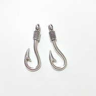 New Fashion 5pieces/bag 37*13mm Zinc Alloy Silver Hook Charms Pendants DIY Necklaces Bracelets Jewel