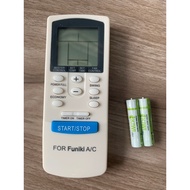 Funiki air conditioner Remote - Funiki Star/Stop air conditioner Remote (with 1 pair of Kiwi dry bat