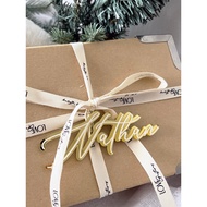 Minimalist Name Christmas Gift Tag