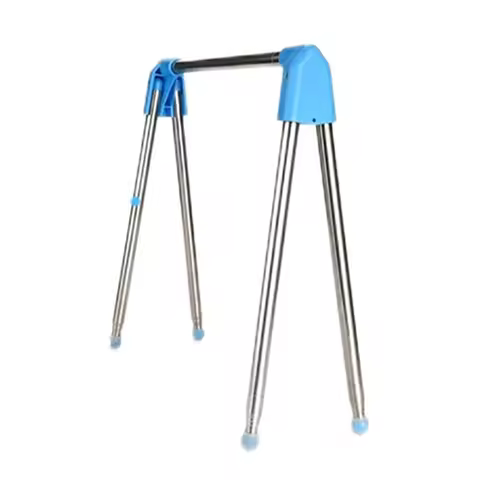 AT21-Compact Stainless Steel Clothes Drying Rack For Travel, Camping, Hotel Room, And Laundry
