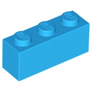 Lego part 3622 Brick 1 x 3 dark azure