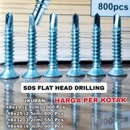 (100gr) SDS Drilling Screw (8x20) (8x25) (8x32) Inch SDS Drilling Screw Galvalum Roofing Light Steel