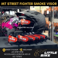 SG SELLER - MT helmets Streetfighter Street fighter helmet smoke tinted sun visor smoke